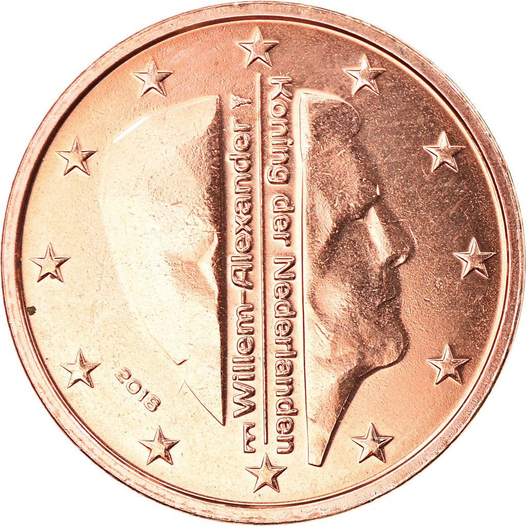 Nizozemí,
2 euro centy,
2018