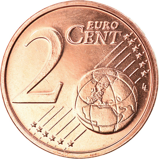 Nizozemí,
2 euro centy,
2018