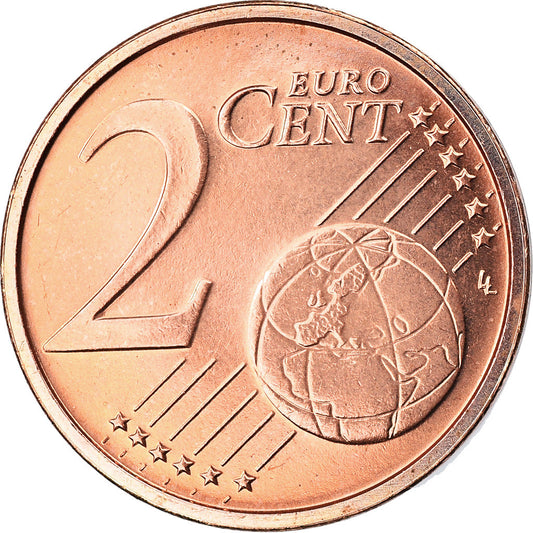 Lucembursko,
2 euro centy,
2017