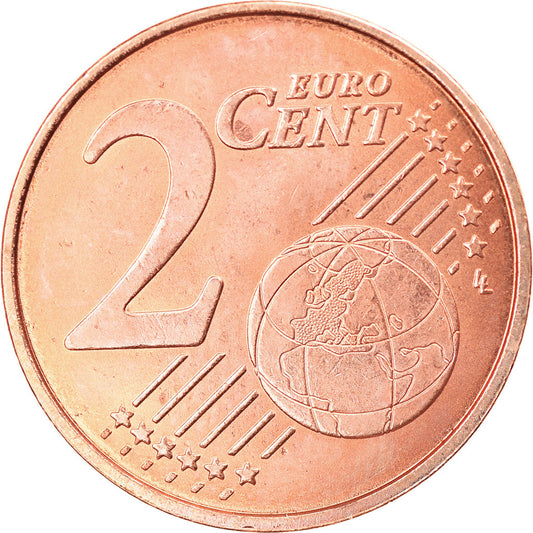 Španělsko,
2 euro centy,
2020