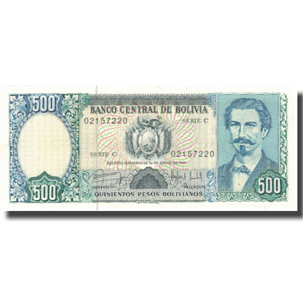 Bankovka,
Bolívie,
500 bolíviánských pesos