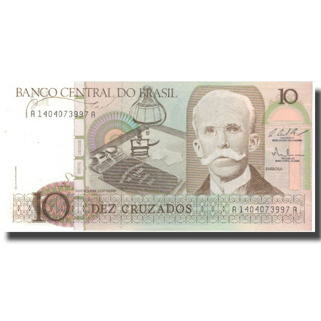 Bankovka,
Brazílie,
10 Cruzados