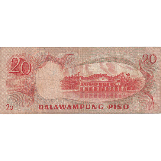 Bankovka,
Filipíny,
20 Piso