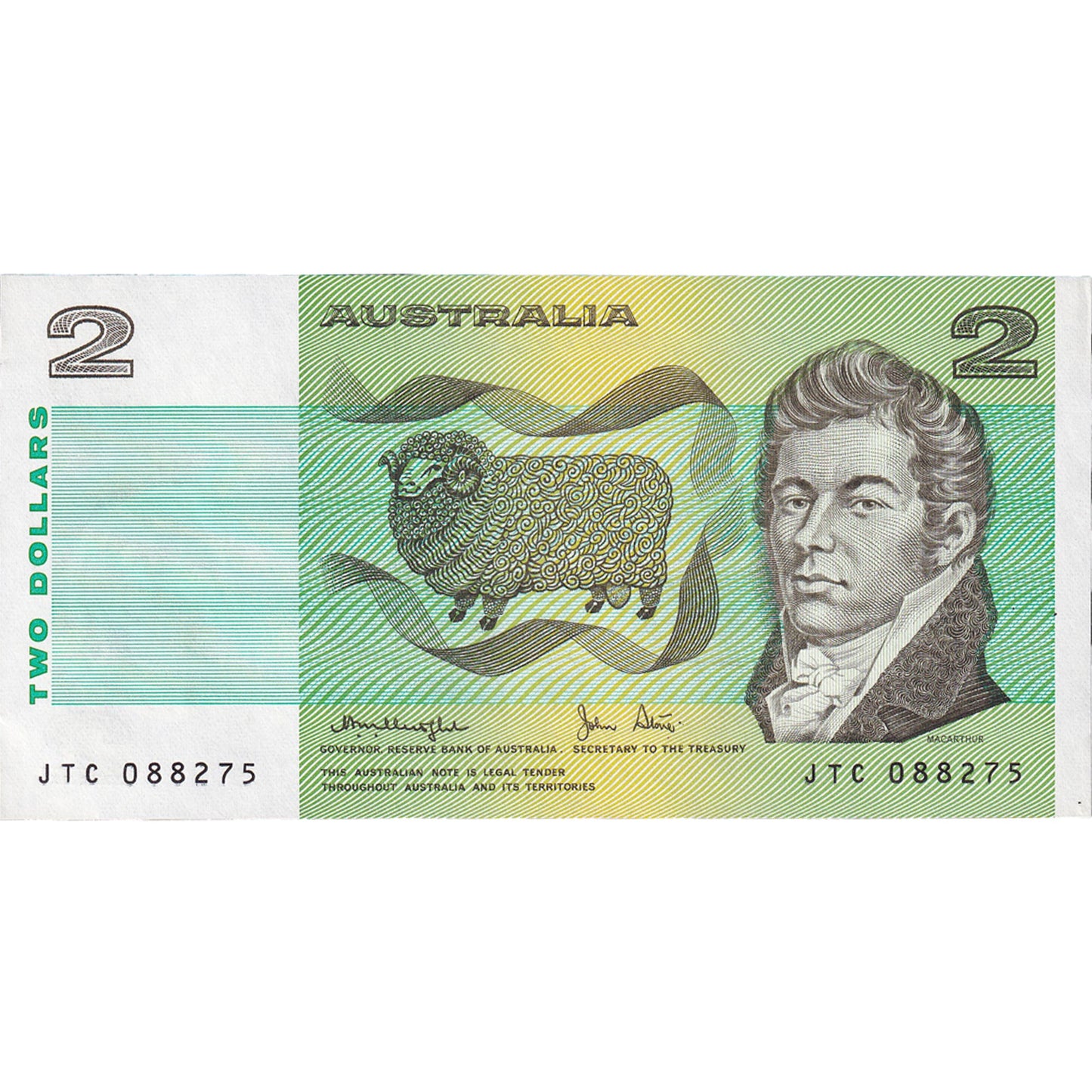 Bankovka,
Austrálie,
2 dolary