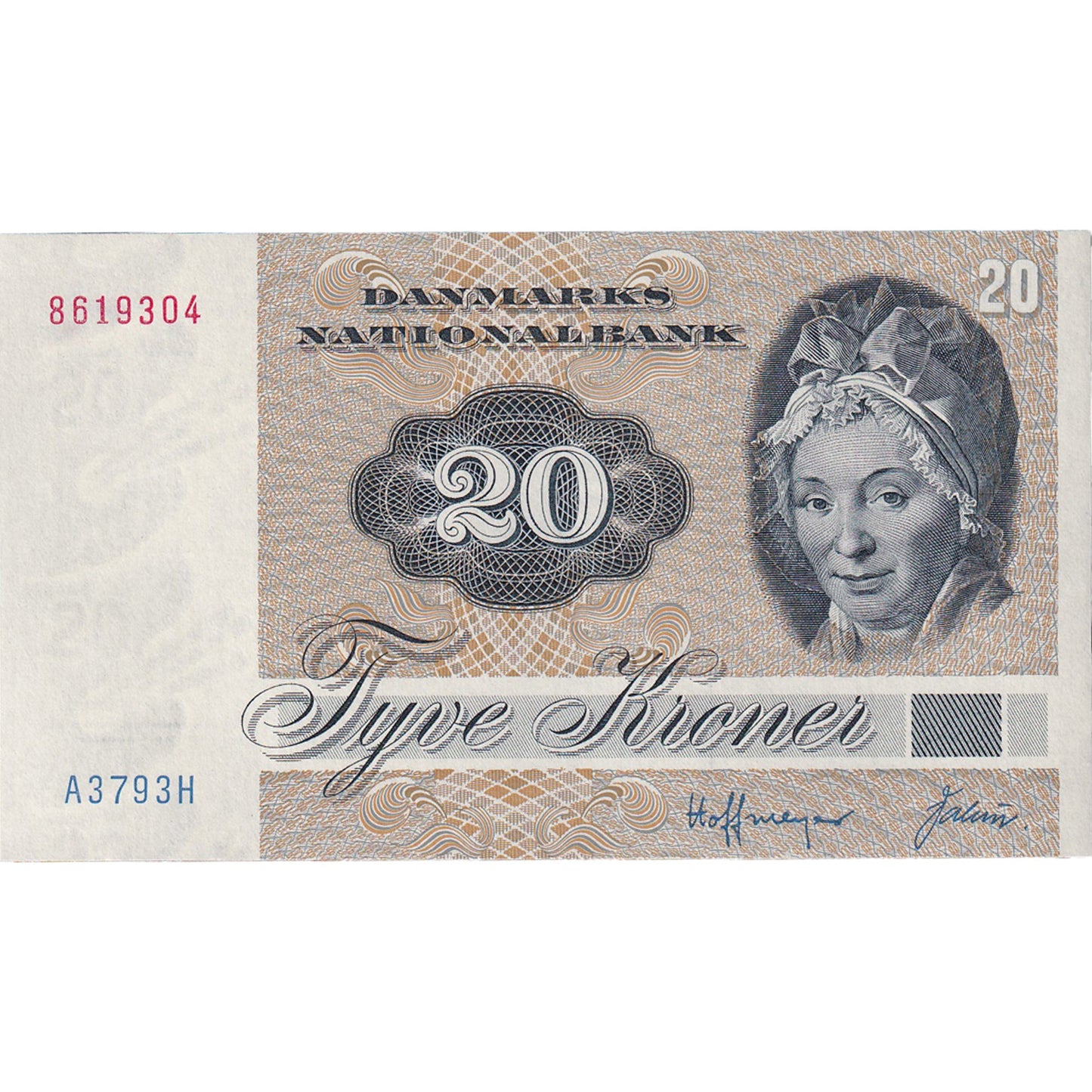 Bankovka,
Dánsko,
20 korun