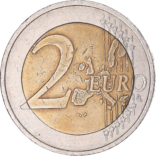 Německo,
2 eura,
Trial Turning Star s 5DM hranou