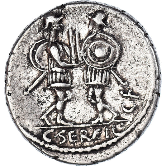Mince, 
  
  Servilia, 
  
  denár