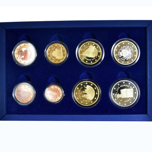 San Marino, 
  
  1 cent až 2 eura, 
  
  euro set