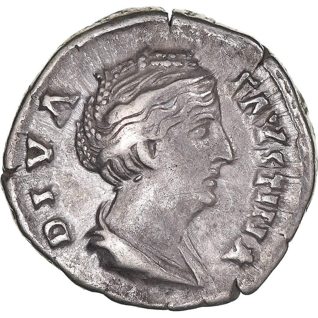 Mince, 
  
  Faustina I, 
  
  denár