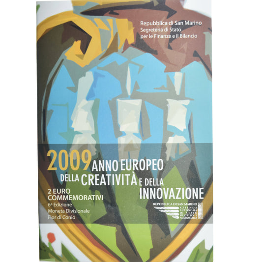 San Marino, 
  
  2 eura, 
  
  année européenne de la creativité