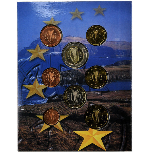 Irsko, 
  
  1 cent až 2 eura, 
  
  euro set