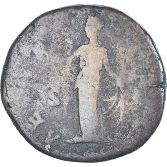 Mince, 
  
  Diva Faustina I, 
  
  Sestertius
