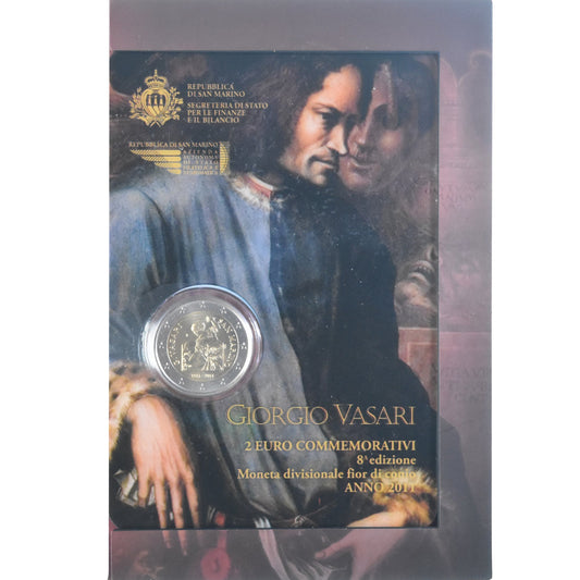 San Marino, 
  
  2 eura, 
  
  Giorgo Vasari