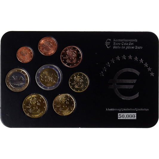 Finsko, 
  
  1 cent až 2 eura, 
  
  2000–2005
