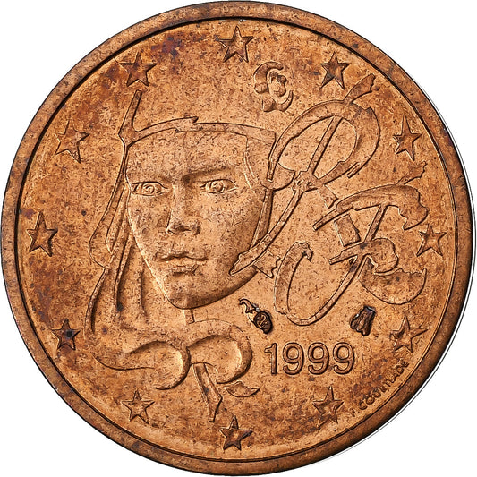 Francie, 
  
  2 euro centy, 
  
  Chyba dvojitého pozorování