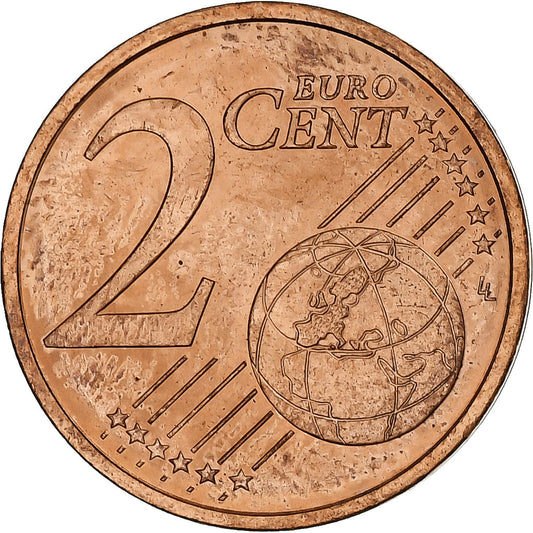 Řecko, 
  
  2 euro centy, 
  
  2002