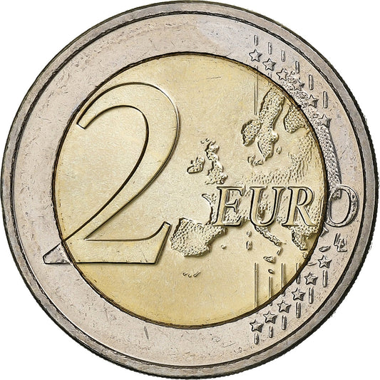 Lucembursko, 
  
  2 eura, 
  
  150 ans de la Constitution
