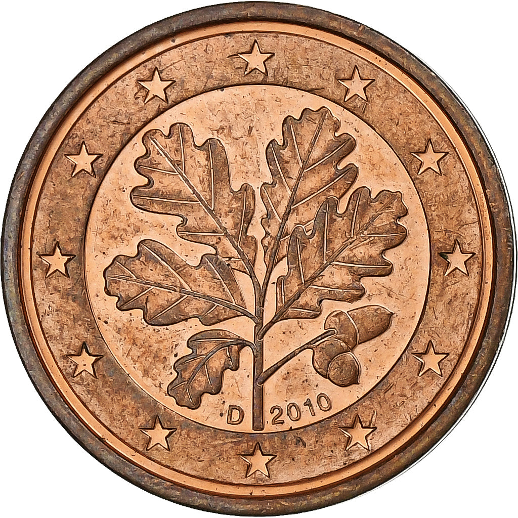 NĚMECKO - FEDERÁLNÍ REPUBLIKA, 
  
  2 euro centy, 
  
  2010