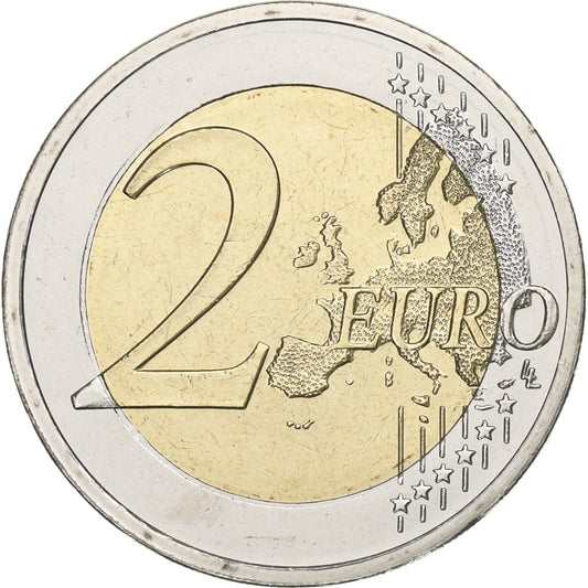 Řecko, 
  
  2 eura, 
  
  30 ans Drapeau européen
