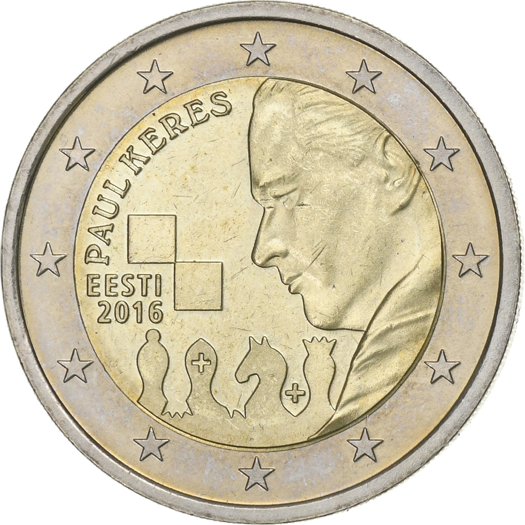 Estonsko, 
  
  2 eura, 
  
  Paul Keres