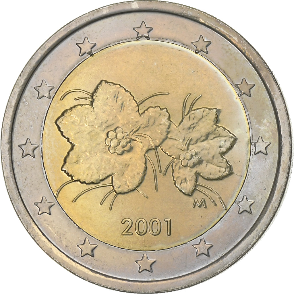 Finsko, 
  
  2 eura, 
  
  2001