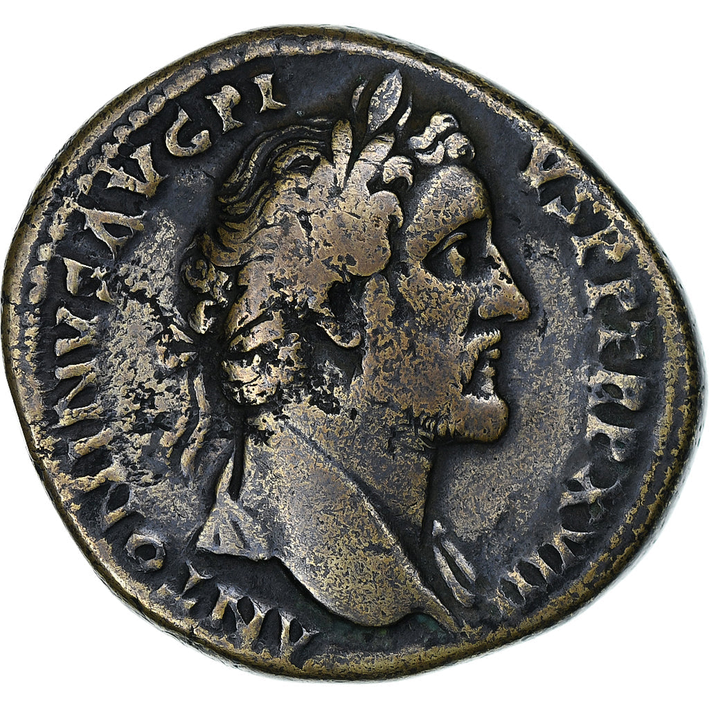 Antoninus Pius, 
  
  Sestertius, 
  
  154-155