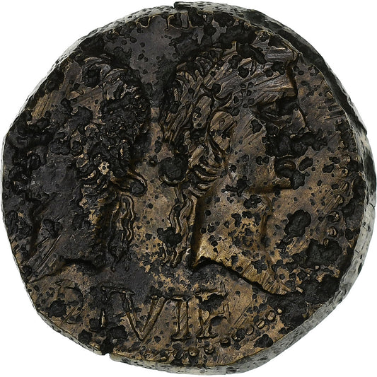 Augustus & Agrippa, 
  
  dupondius, 
  
  9-3 před naším letopočtem