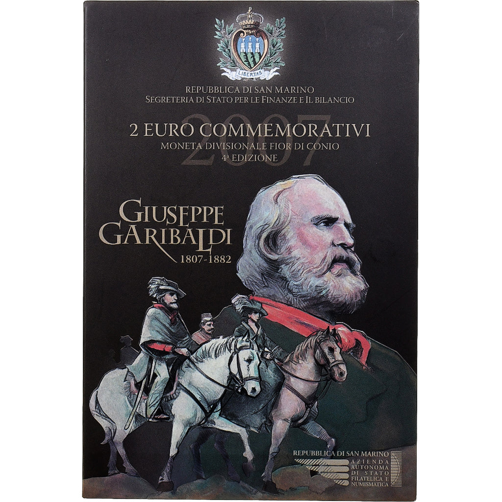 San Marino, 
  
  2 eura, 
  
  Giuseppe Garibaldi