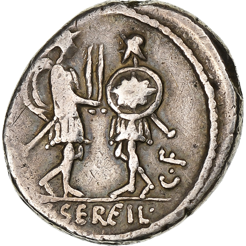 Servilia, 
  
  denár, 
  
  57 před naším letopočtem