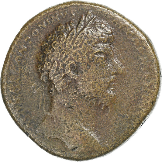 Marcus Aurelius, 
  
  Sestertius, 
  
  163-164