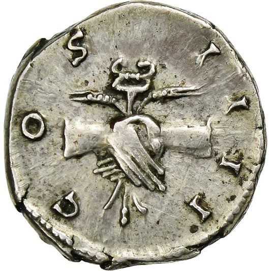 Antoninus Pius, 
  
  denár, 
  
  145-161