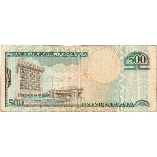 Dominikánská republika, 
  
  500 pesos oro, 
  
  VF(20-25)
