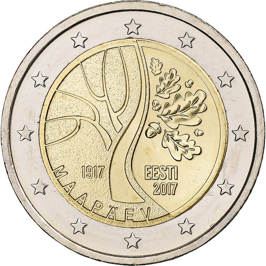 Estonsko, 
  
  2 eura, 
  
  Cesta proti nezávislosti