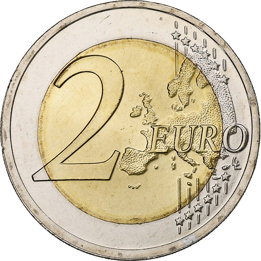 Lotyšsko, 
  
  2 eura, 
  
  2018