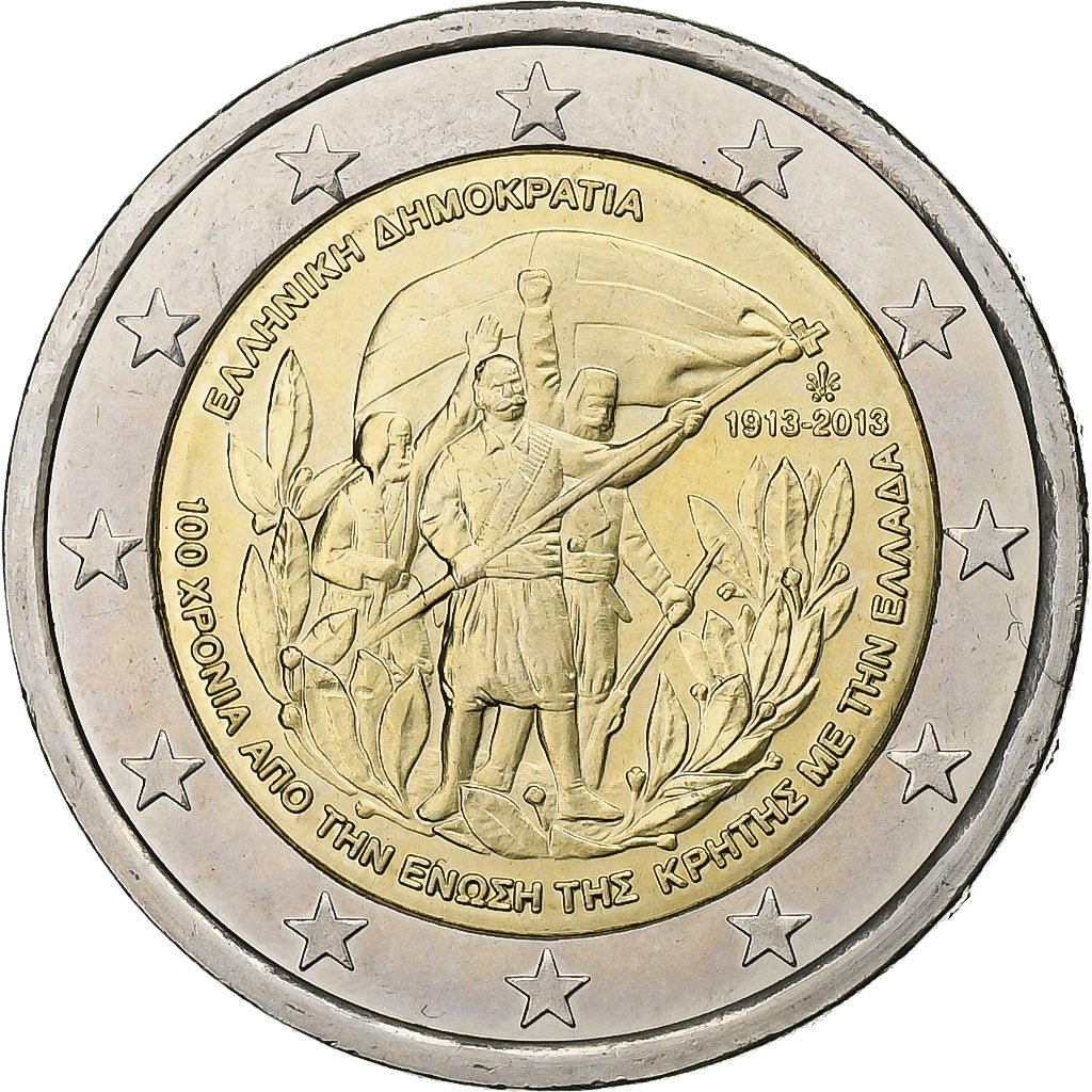 Řecko, 
  
  2 eura, 
  
  2013