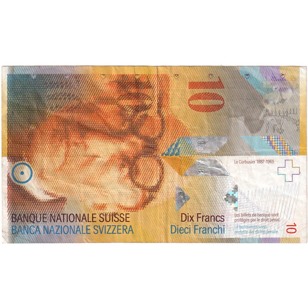 Švýcarsko, 
  
  10 Franken, 
  
  KM: 66a