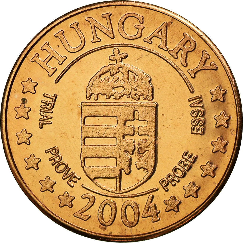 Maďarsko, 
  
  2 euro centy, 
  
  2004