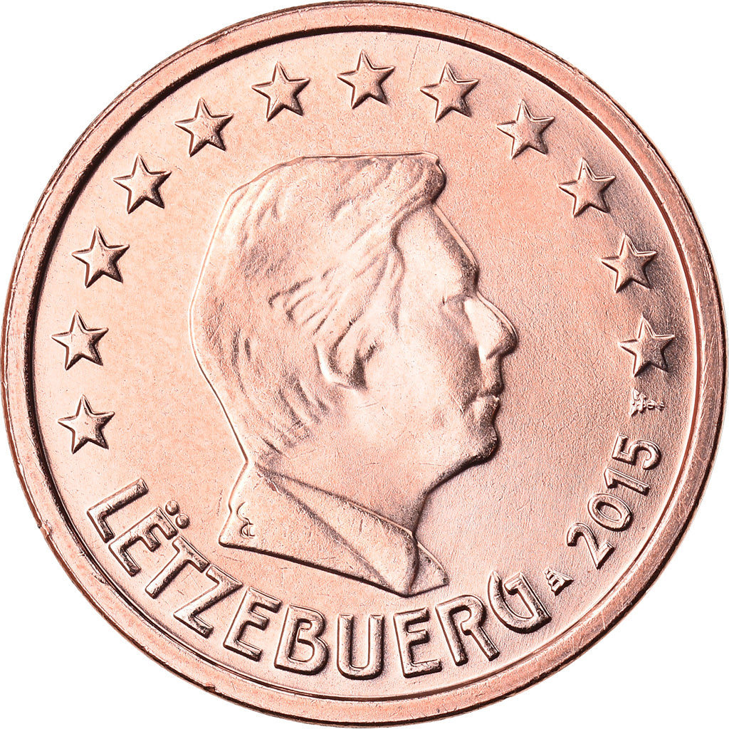 Lucembursko, 
  
  2 euro centy, 
  
  2015