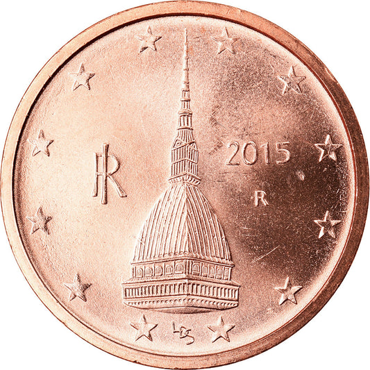 Itálie, 
  
  2 euro centy, 
  
  2015