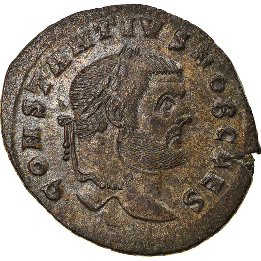 Mince, 
  
  Constantius I. 
  
  Follis